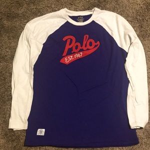 🔥POLO=RALPH LAUREN Size(XL (18-20) 170) Blue/White/Red  New! No tags 4 W/big kid